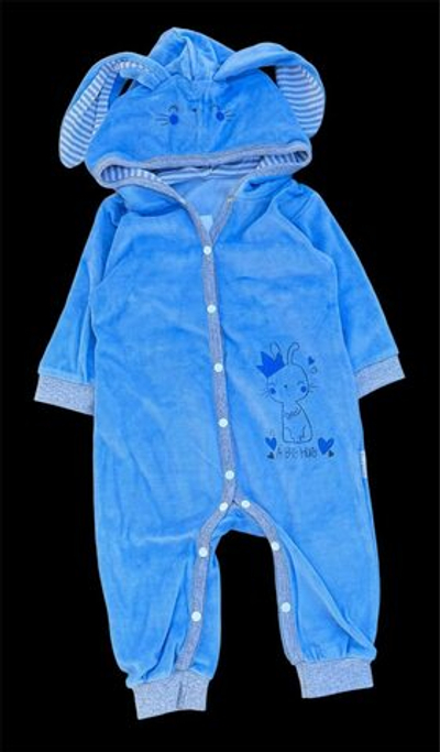 Ромпер "Зайченя", велюр ТМ "SM"