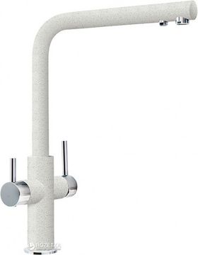 Змішувач кухонний із підключенням до фільтру Franke Neptune Clear Water Хром Білий (115.0370.703)
