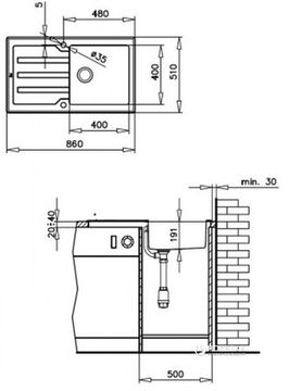 Кухонна мийка TEKA LUX 1B 1D 86 REV 12129012 біле скло