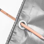 Тент 5х6 от дождя и снега 200г./м2 (серый) тарпаулиновый. Усиленные края.