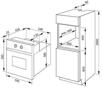 Духова шафа HANSA BOEW 68102