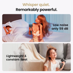 Фен Laifen профессиональный с ионизацией, 3 насадки, черный