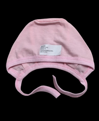 Шапочка із завязками, кулір ТМ "Happy ToT" (3-4 міс, 40 см)