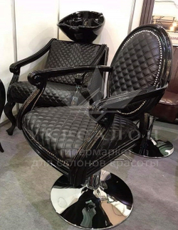 Парикмахерское кресло Mozart Black