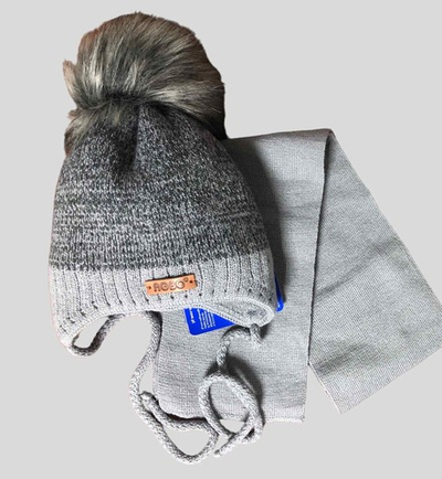 Шапочка із шарфом "Kenzo", акрил, вовна ТМ "Agbo" (р. 44-46)