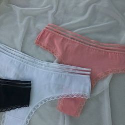 Класичні стрінги з декорованою резинкою