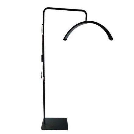 Бестеневая Led лампа для бьюти мастера Smart Moon Light HD-M6X с возможностью питания от повербанка, 50 Вт, черная
