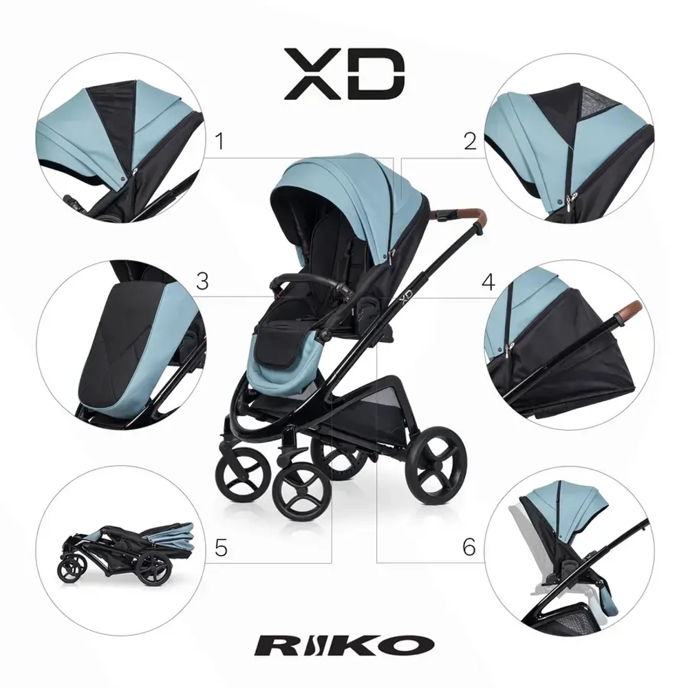 Универсальная коляска 2 в 1 Riko XD PRO