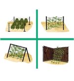 Сетка цветочная (белая) 1х500м. Ячейка 12.5х12.5см.