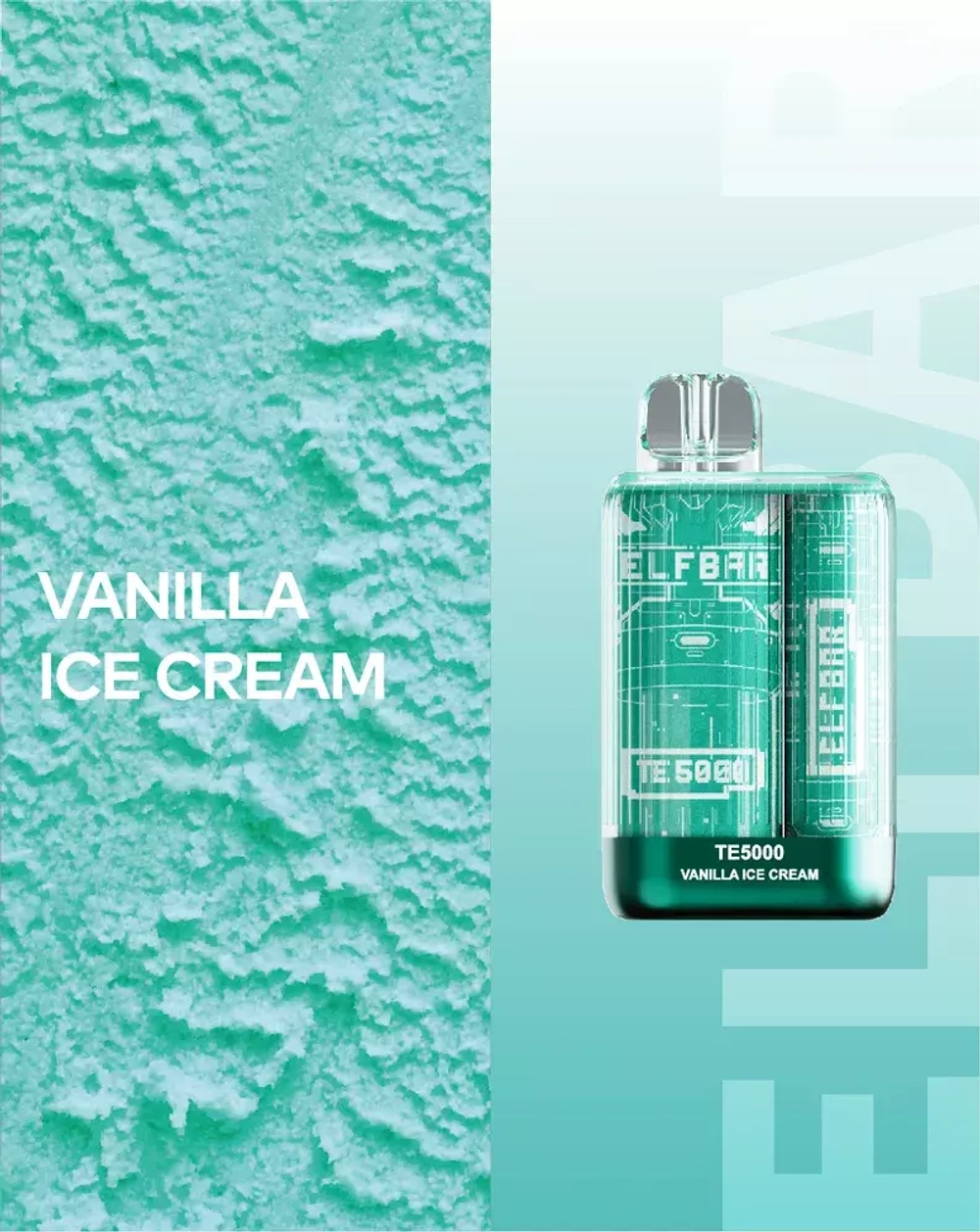 Elf Bar ТЕ5000 - Vanilla Ice Cream (5% nic)