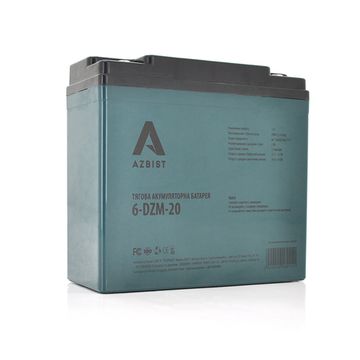 Тягова аккумуляторна батарея AGM AZBIST 6-DZM-20, 12V 20Ah M4