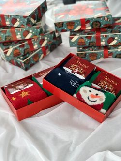 Шкарпетки жіночі "Merry Christmas" в подарунковій упаковці