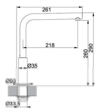 Кухонний змішувач FRANKE NEPTUNE (115.0150.241) хром/білий
