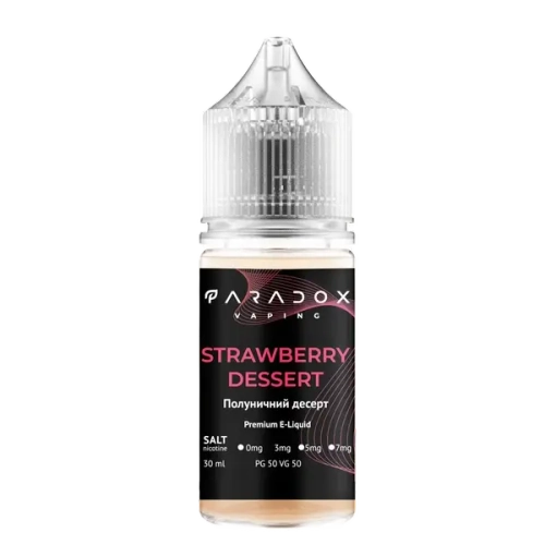 Солевая Жидкость Paradox Strawberry Dessert 30мl (Парадокс Клубничный Десерт) 30mg | 50mg