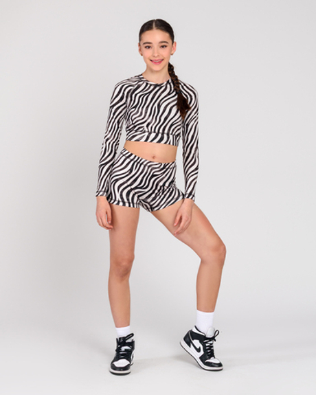 Шорти для дівчинки з принтом Zebra (арт. 5422500103)