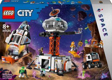 Конструктор LEGO City Космічна база й стартовий майданчик для ракети (60434)