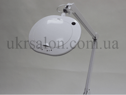 Лампа-лупа 6028 LED 3D з регулюванням яскравості білий холодний і тепле світло