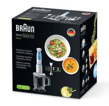 Блендер BRAUN MQ 5064 WH/BL SHAPE