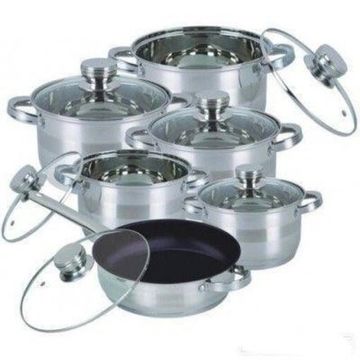 Набір каструль з нерж. стали 10 попер. Bohmann BH 0910 MRB