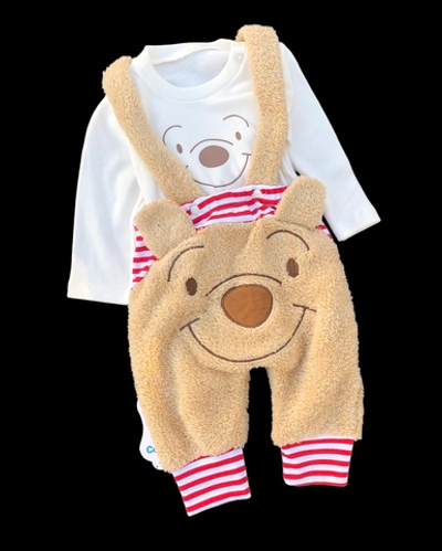 Напівкомбінезон з регланом «Вінні», махра, бавовна ТМ «Cocomell»