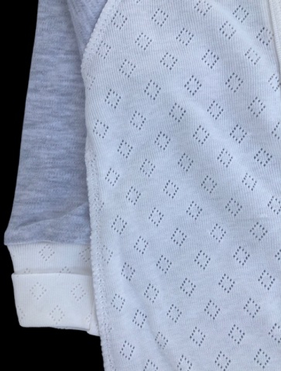 Комплект 3в1: боді з довгим рукавом, шапочка, повзуни “Ніжність”, рібана трансфер, інтерлок ТМ “Sweet Mario” (62 см)