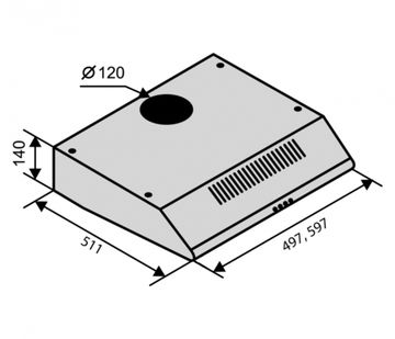 Витяжка VENTOLUX PARMA 60 BR