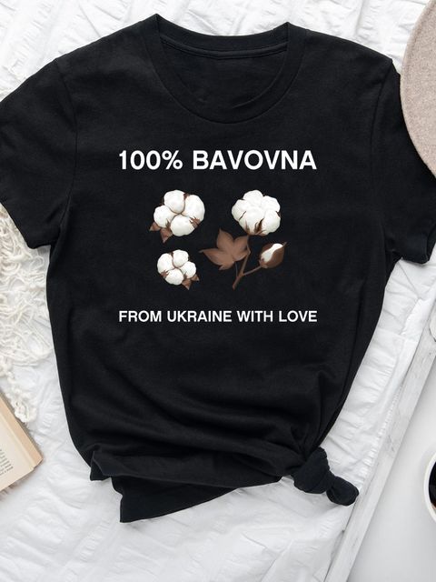 Футболка женская черная 100% Бавовна-2 Love&Live фото 1