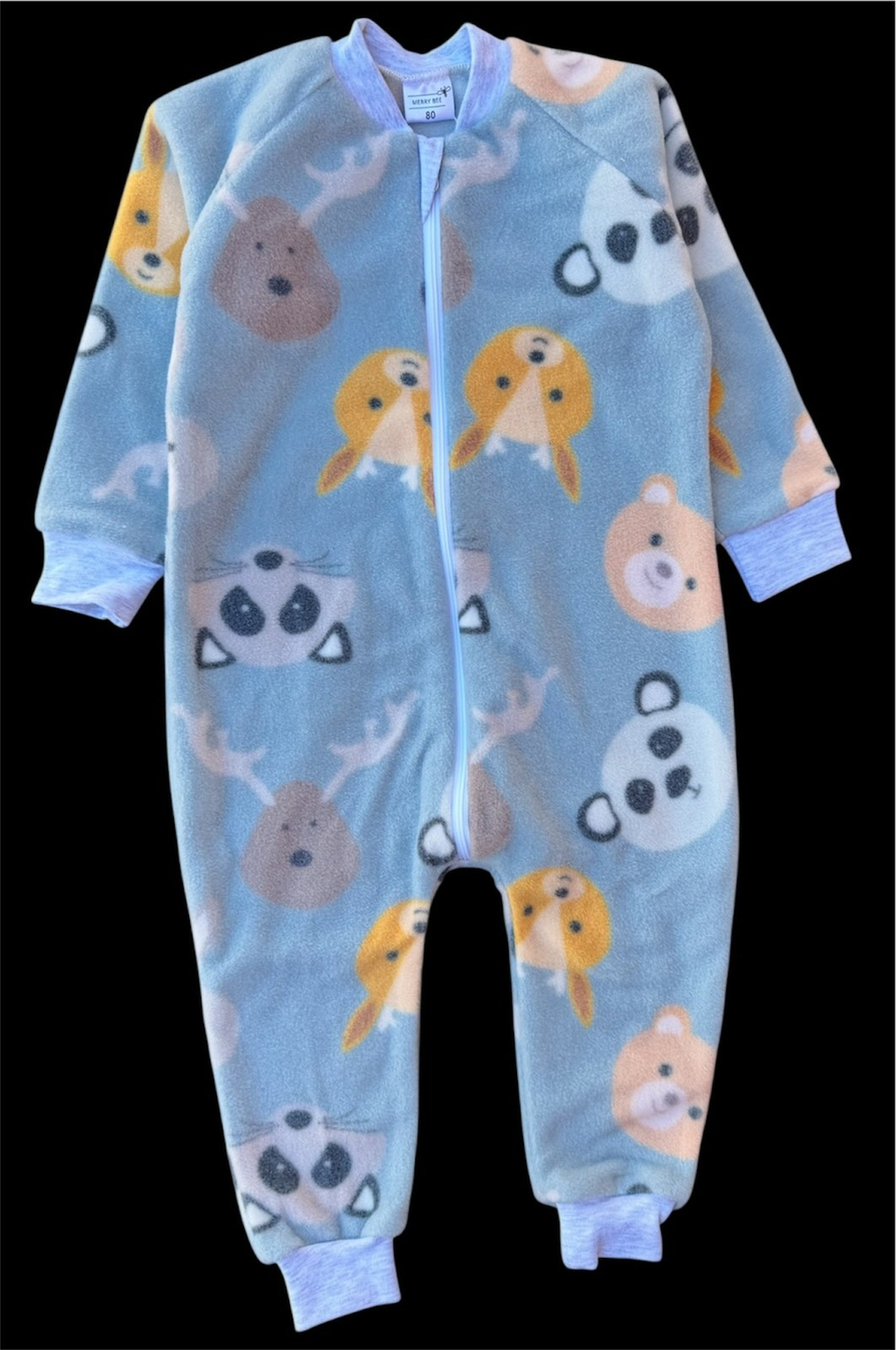 Комбінезон (ромпер) "Лісові звірята", фліс ТМ "Merry bee"