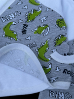 Комплект 3в1: льоля, повзунки, шапочка "Dino", футер ТМ “Happy ТОТ” (56 см)