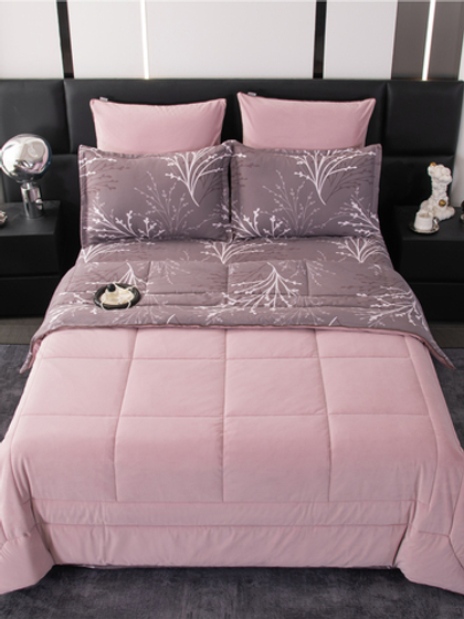 Комплект постельного белья Сатин Velouria Luxe с Одеялом VL006