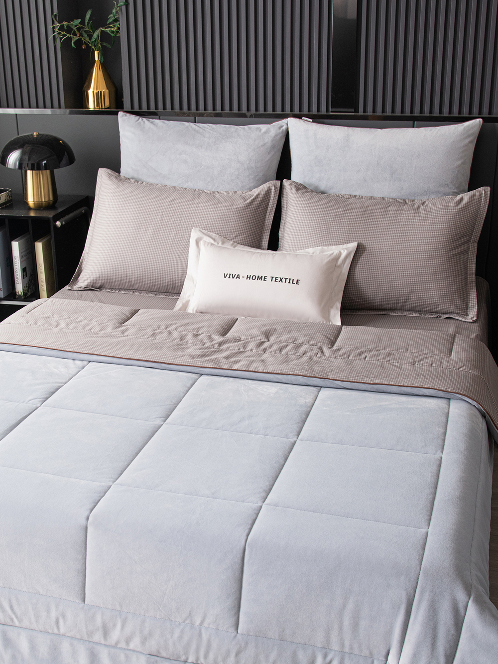 Комплект постельного белья Сатин Velouria Luxe с Одеялом VL008