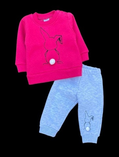 Костюм 2в1: світшот, штани "Хвостик" трьохнитка з начосом "Baby wood" (62 см)