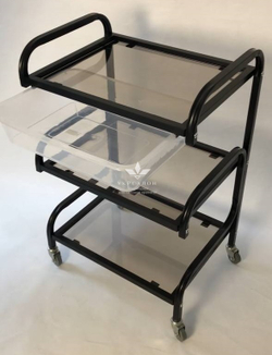 Косметологічний візок S3-l-b чорний