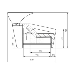 Перукарська мийка 1006-2