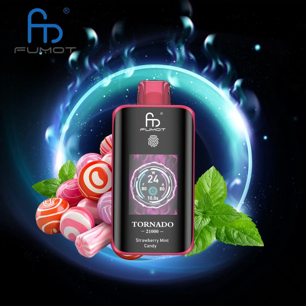 RandM Tornado 25000 - Strawberry Mint Candy 5%