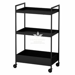 Косметологическая тележка Nissa черная