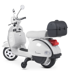 Дитячий електромотоцикл 2 колісний ретро VESPA PX 150 M 4939EL