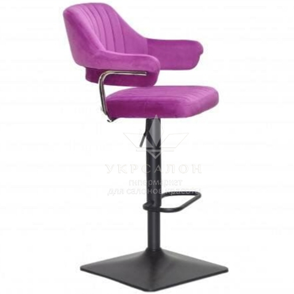 Стільчик для візажу Jef Black quadro Velor