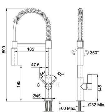 Змішувач кухонний FRANKE FOX PRO (115.0486.993) хром