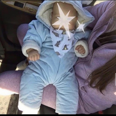 Комбінезон з капюшоном "Стиляга", вельвет, махра ТМ "Nipperland" 68 см