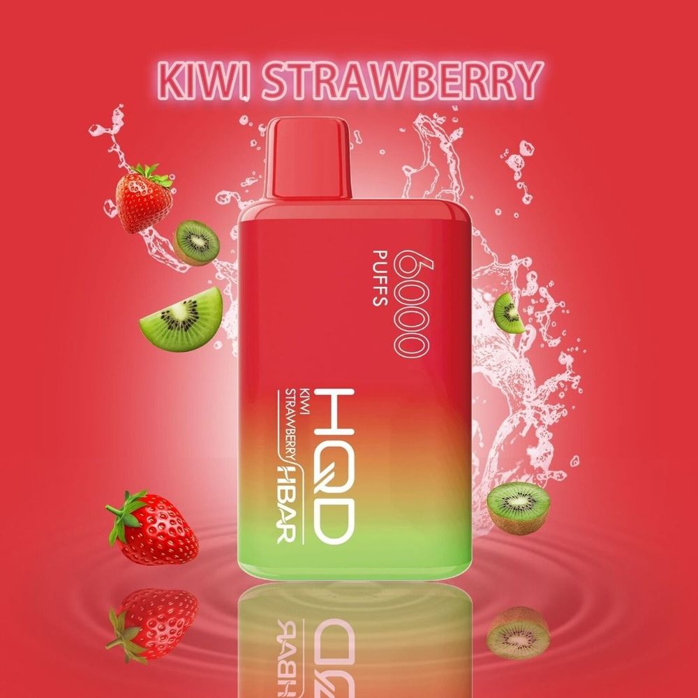 HQD HBAR 6000  Kiwi Strawberry 5% nic