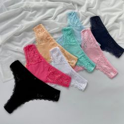 Стрінги з вставками з мережива