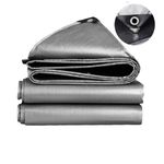 Тент 4х4 от дождя и снега, затеняющий 150г./м2 (серый) тарпаулиновый. Усиленные края.