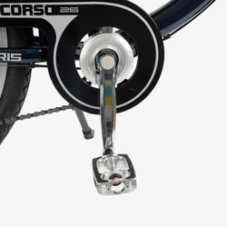 Велосипед міський 26 дюймів Corso Polaris з кошиком та багажником, рама 16.5"