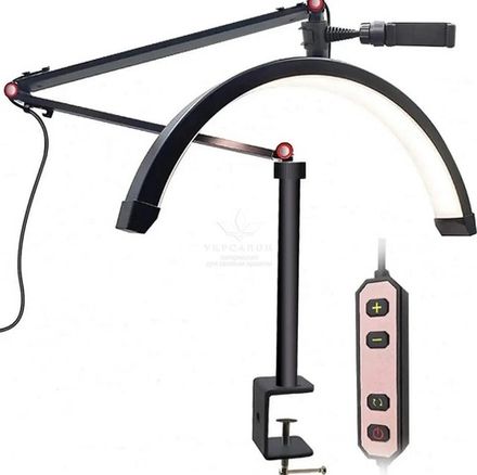 Лампа світлодіодна для бьюті майстра універсальна BZ37 20 Вт чорна