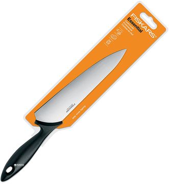 Професійний ніж Fiskars Essential кухарський 21 см Black (1023775)