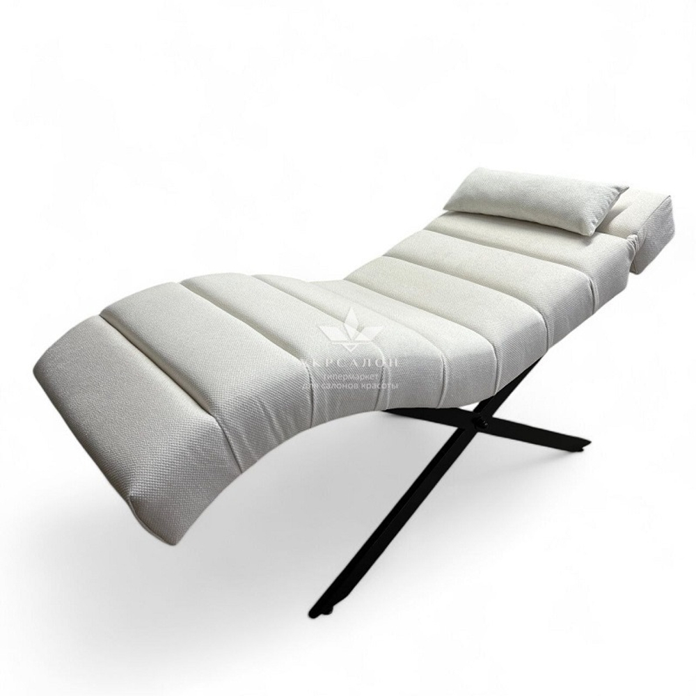 Анатомічна кушетка Mark 555-02 з підголовником та поперечною прошивкою для лашмейкерів та бровістів