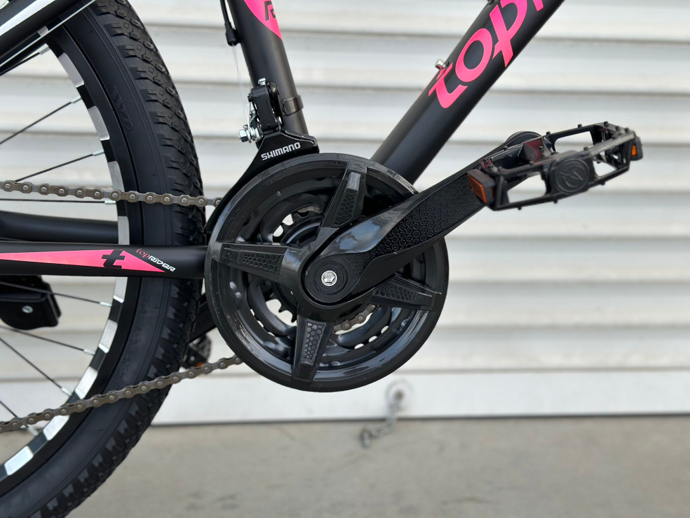 Велосипед горный подростковый 24 дюйма Toprider 611 оборудование Shimano