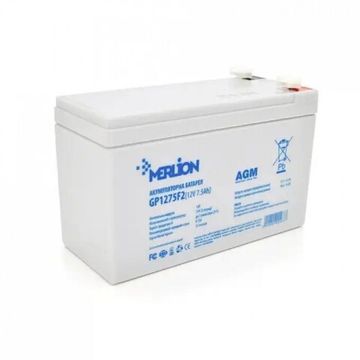 Акумуляторна батарея MERLION 12V 7.5 Ah AGM GP1275F2 (мультигелевий)