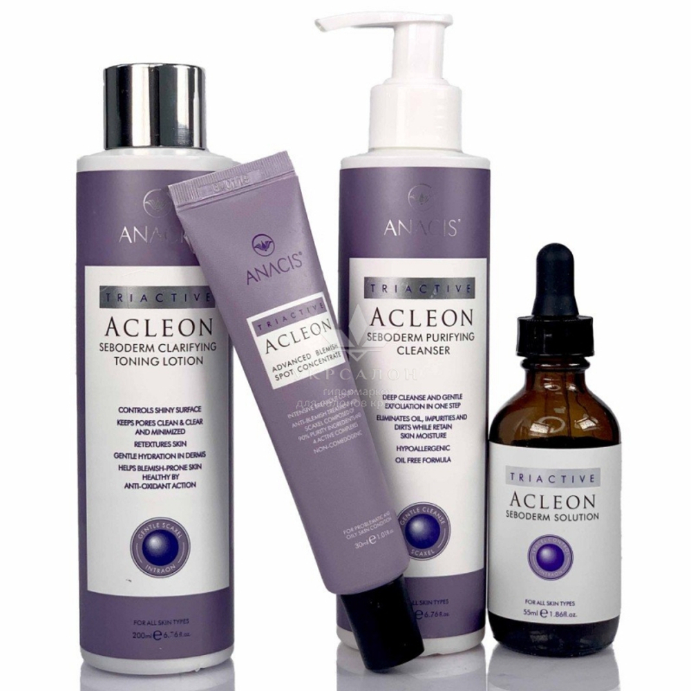 Гіпоалергенний гель для очищення шкіри Acleon Seboderm Purifying Cleanser